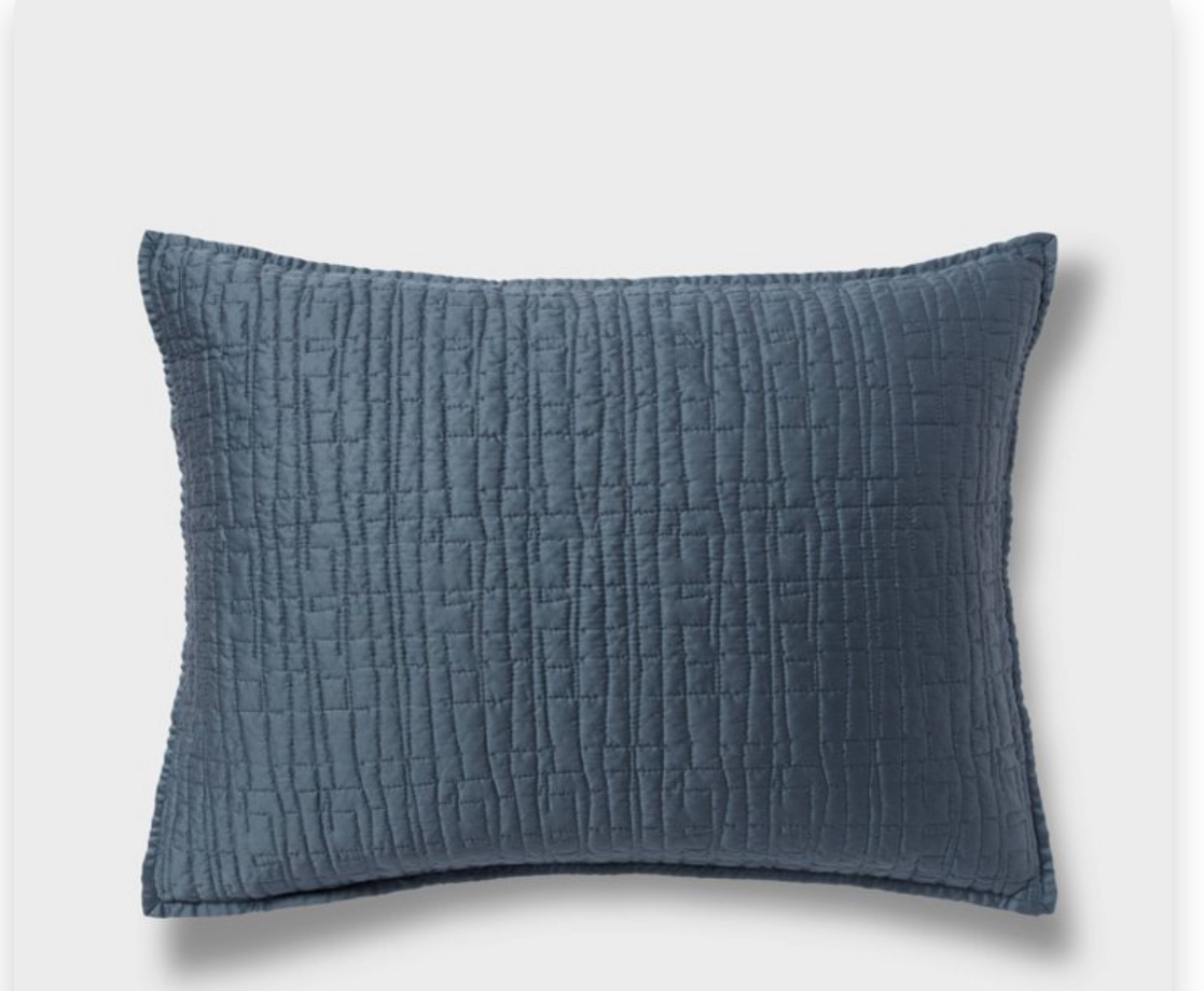 Standard TENCEL Quilt Sham Slate Blue-Threshold