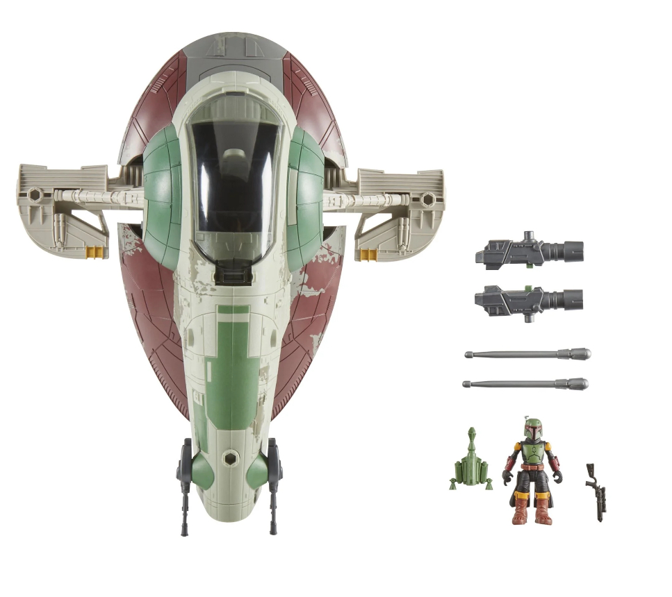 Star Wars Mission Fleet Starship Skirmish, Boba Fett Action Figure and Starship
