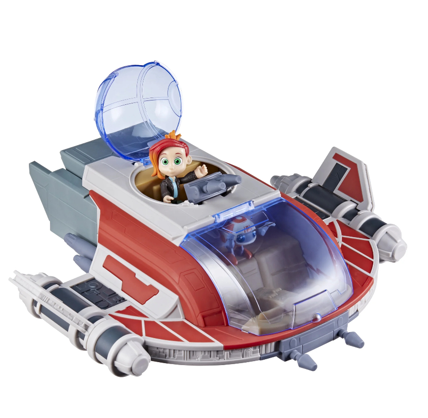Star Wars The Crimson Firehawk Ship & Action Figures, Star Wars Toys, Preschool Toys (17")