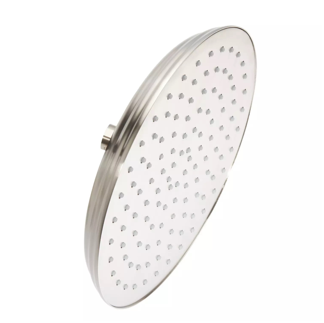 Traditional Round Rainfall Shower Head - 2.5 GPM