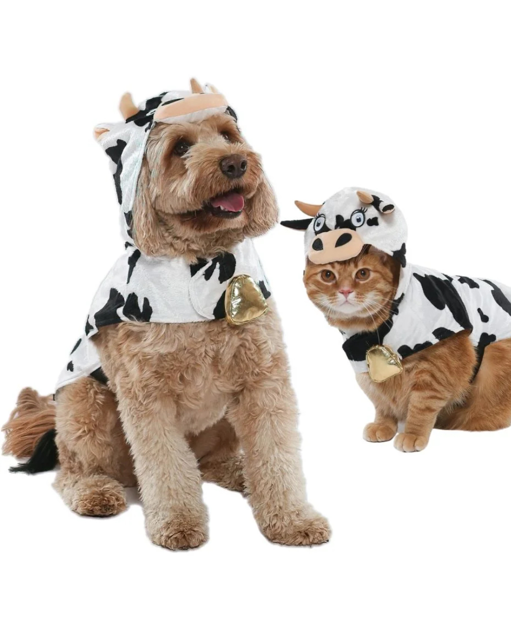 Vibrant Life Halloween Dog Costume and Cat Costume: Cow, Size Extra-Small