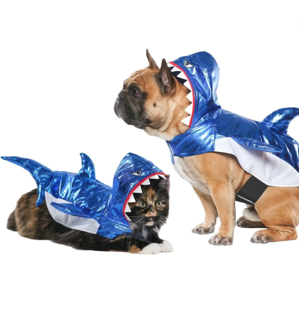 Vibrant Life Halloween Dog Costume and Cat Costume: Shark, Extra-Small
