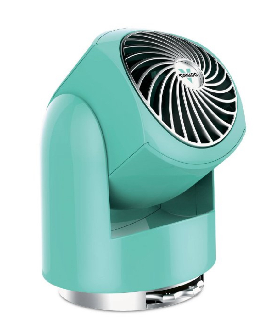 Vornado Flippi V6 Turquoise: Portable Desk Fan, Quiet Operation, Adjustable Tilt, 2 Speeds, Electric, ETL Listed