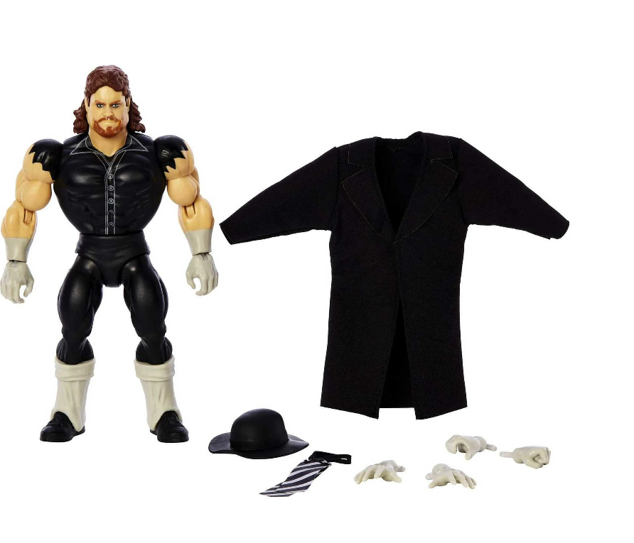WWE Superstars Retro-Style Undertaker Action Figure, Poseable with Accessories for Child 8Y+