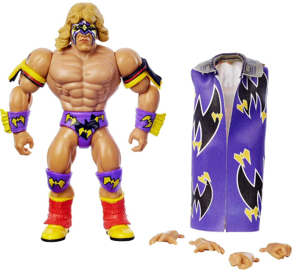 WWE Superstars Ultimate Warrior 80s Retro-Style Action Figure