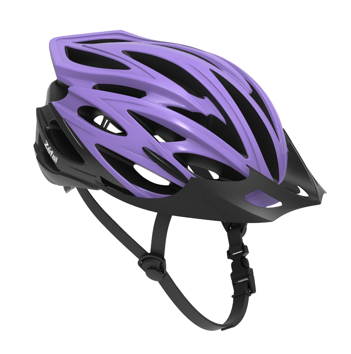 Zefal Flight 24 Lilac Youth Bike Helmet (Ages 8+, 24 Vents, Visor, Unisex)